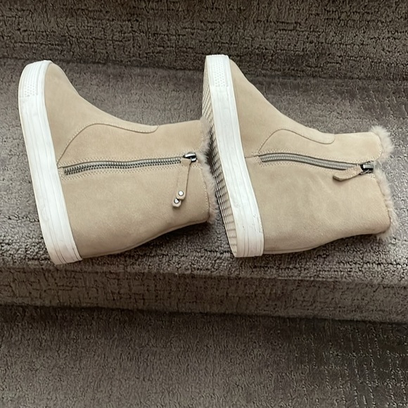 Caslon Suede & Synthetic Taupe with Hidden wedge boots . - Picture 3 of 7